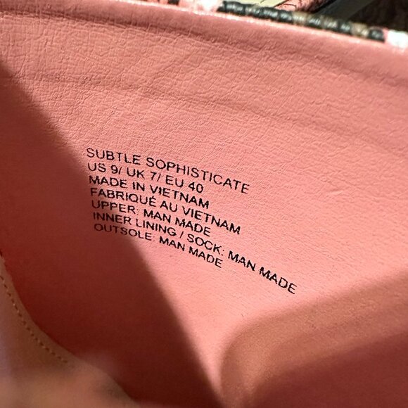 Just Fab Subtle Sophisticated Mule Faux Snakeskin Size 9 - Picture 5 of 6